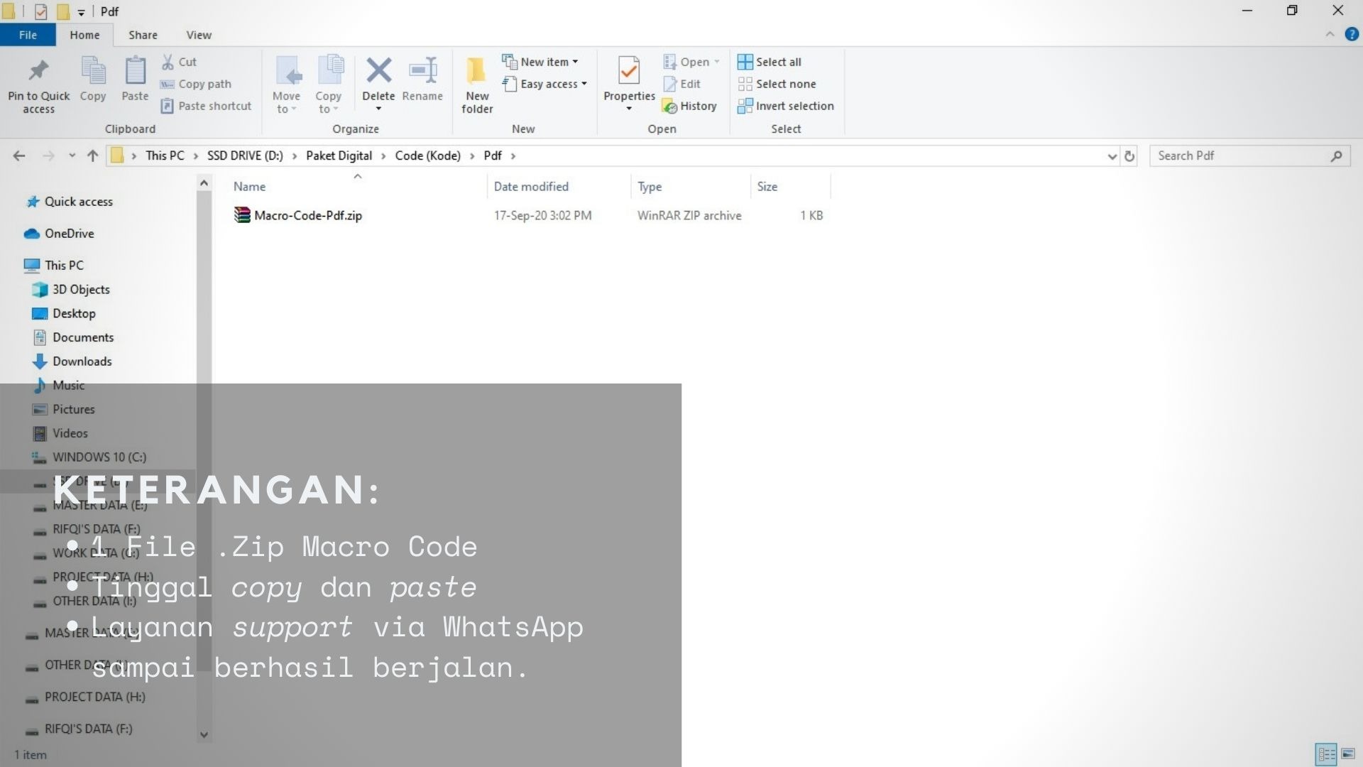 Gambar Detail Kode Macro Makro Microsoft Word Untuk Save Data Mail Merge Ke Bentuk PDF Secara Otomatis Plus Layanan Support