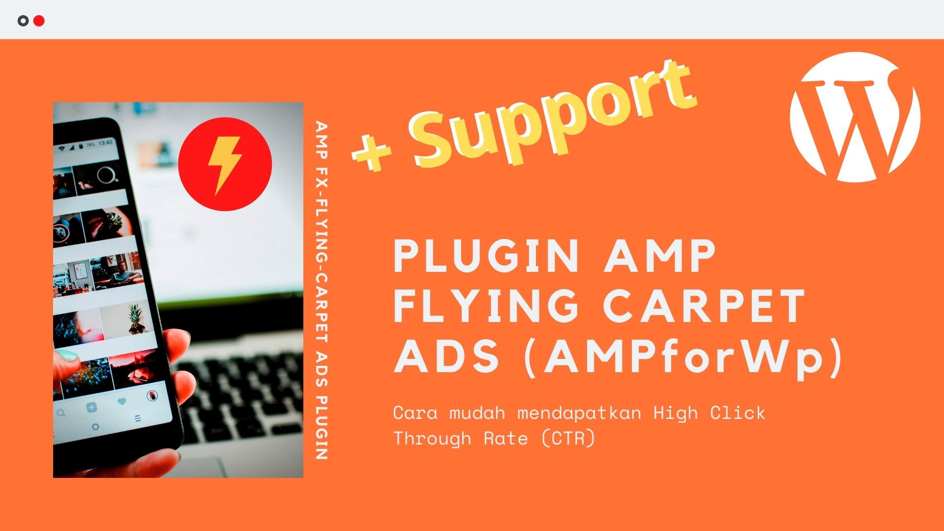 Gambar Produk Plugin AMP FX Flying Carpet Ads Parallax Untuk Wordpress AMPforWP Plus Layanan Support